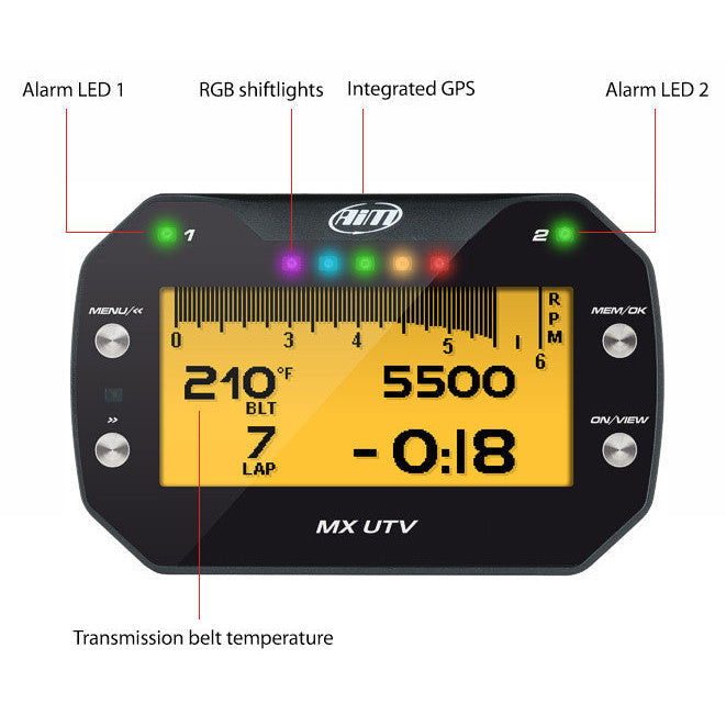 AiM MX-UTV Dash Logger