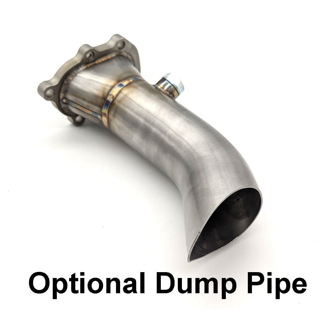 Optional dump tube for Yamaha YXZ turbo kit designed to improve exhaust flow and turbo performance.