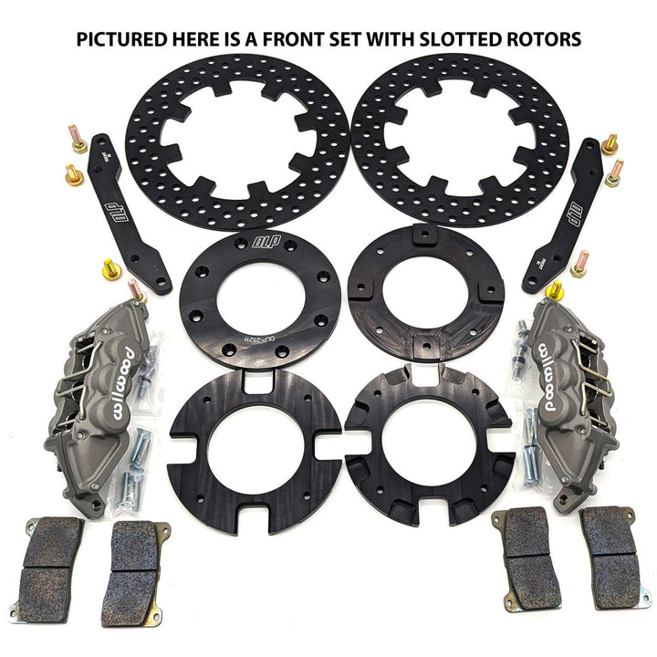 Front Set of Wilwood YXZ Brakes with Slotted Rotors