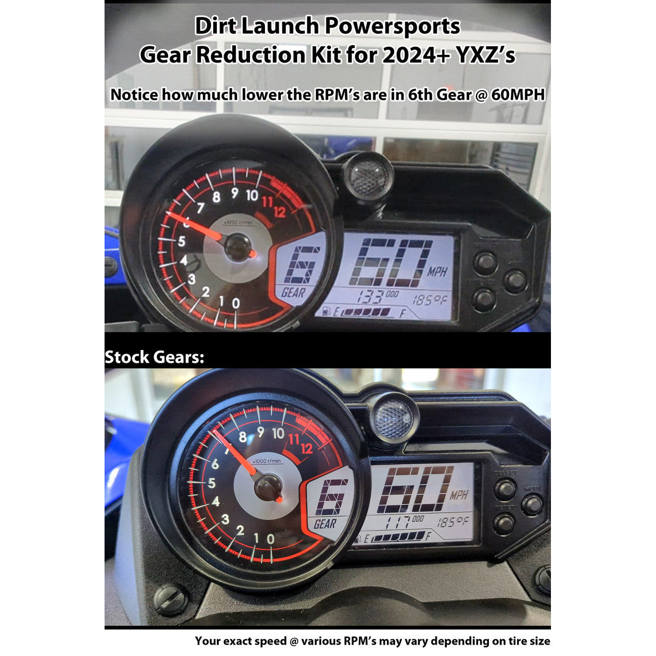 Yamaha YXZ gear ratio upgrade designed to improve drivability while keeping power where you need it.