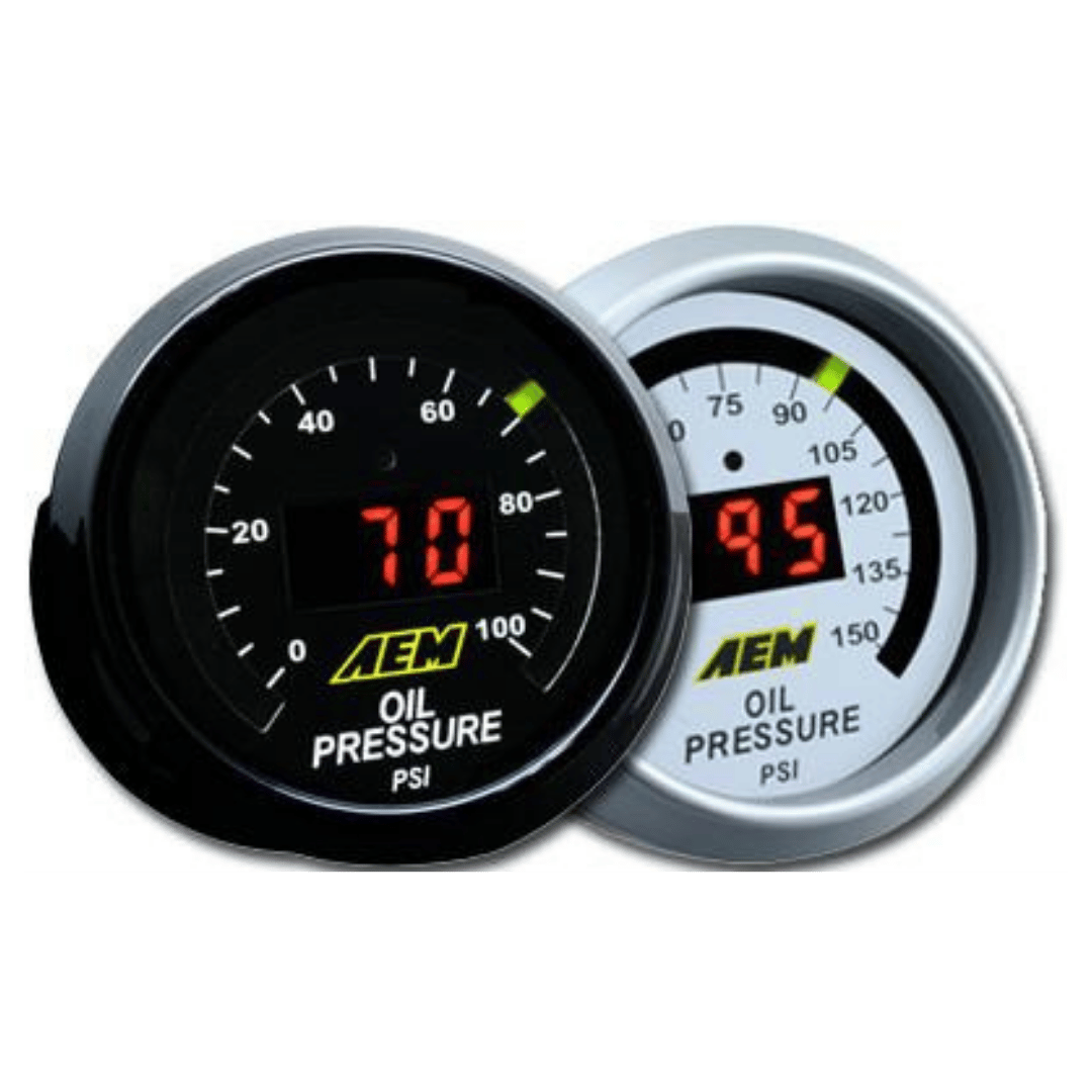 AEM Oil Pressure Gauge Options
