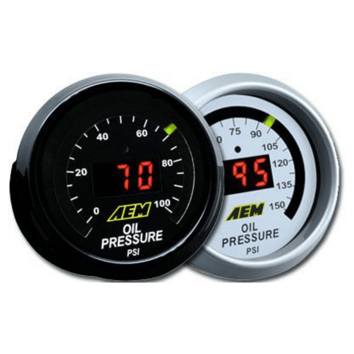 AEM Oil Pressure Gauge Options