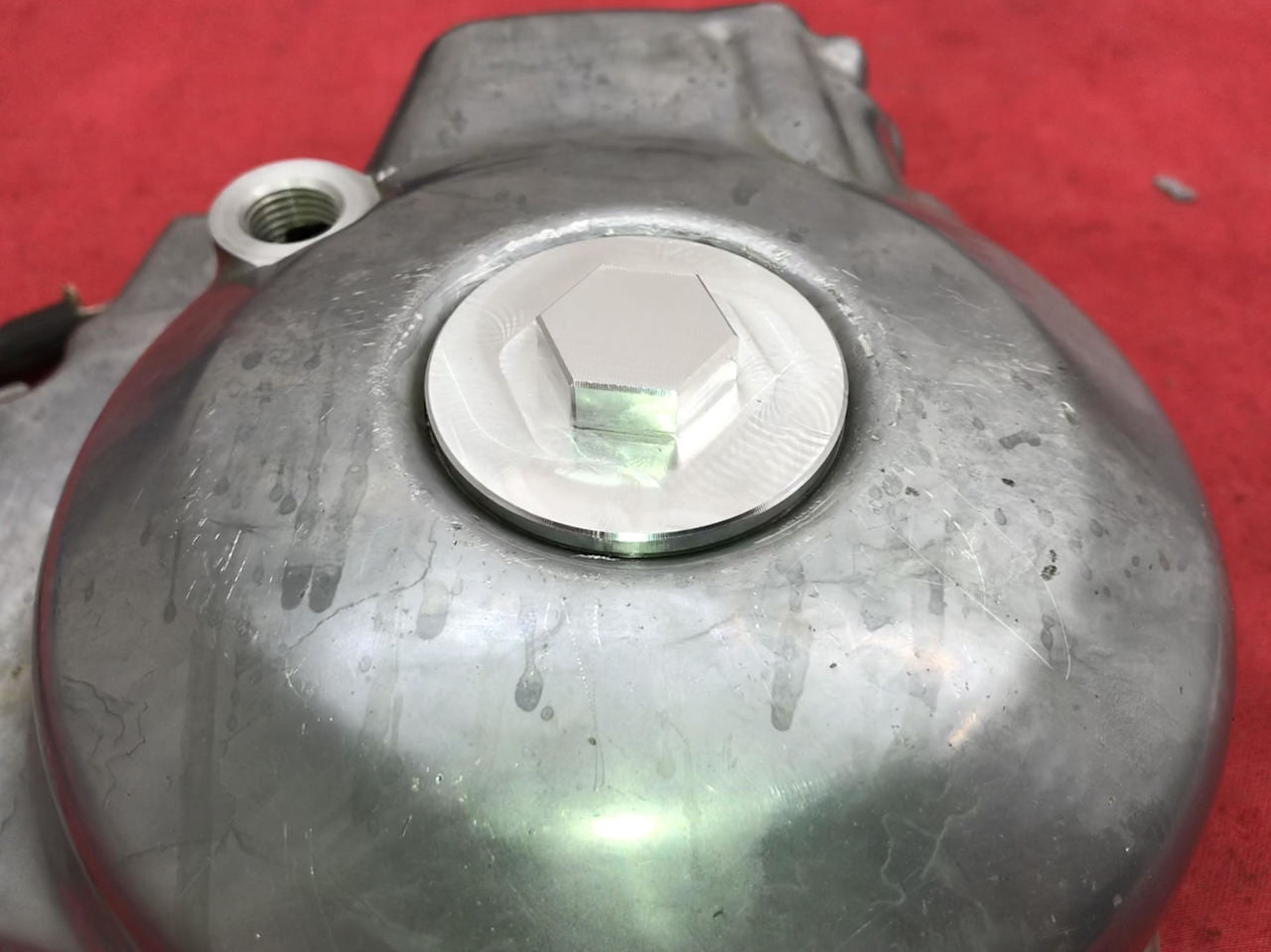 Dirt Launch Powersports Billet Crankcase Cover Plug: Yamaha YXZ1000R