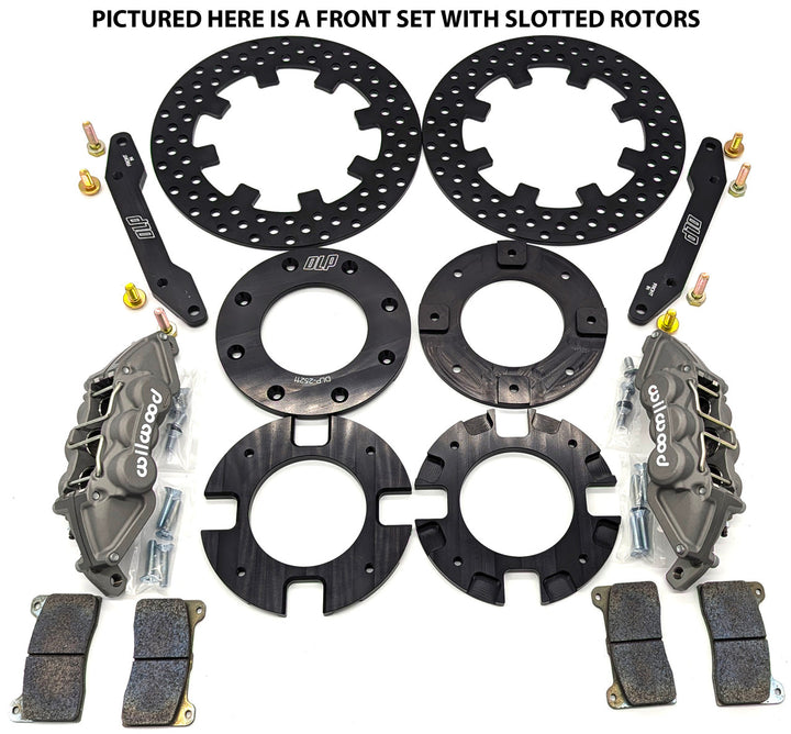 Front Set of Wilwood YXZ Brakes with Slotted Rotors