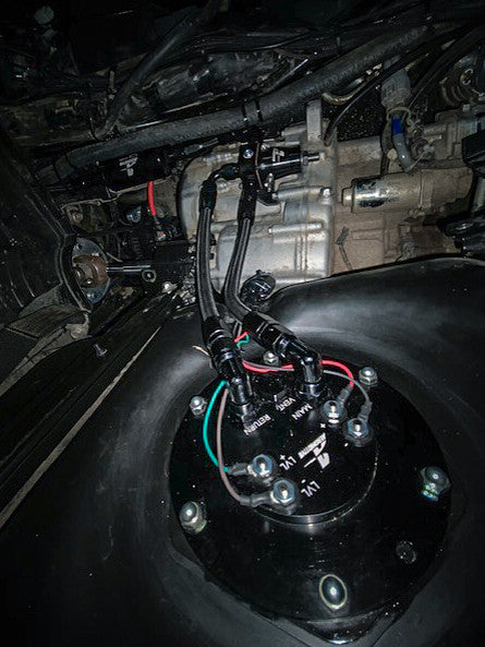 fuel pump kit installed in tank