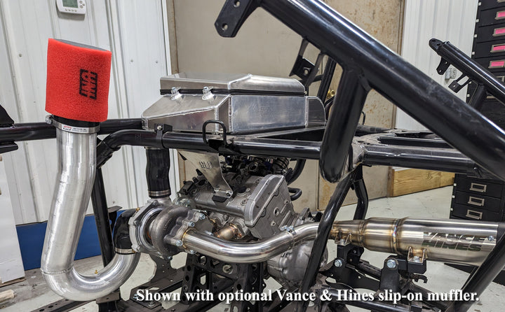 Yamaha YXZ Stage 3 turbo kit with Garrett GT2860RS turbocharger and .86 A/R for increased power.
