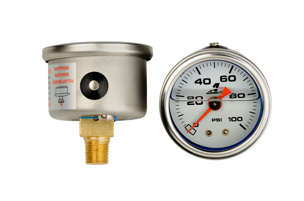 Aeromotive 0-100 psi Fuel Pressure gauge