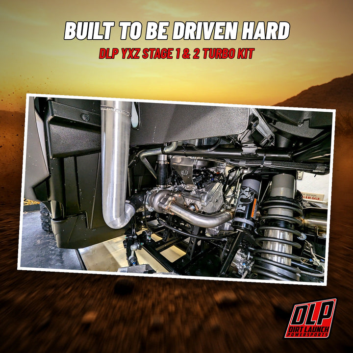 Dirt Launch Powersports Yamaha YXZ Stage 1 & 2 Turbo Kit installed on a YXZ1000R