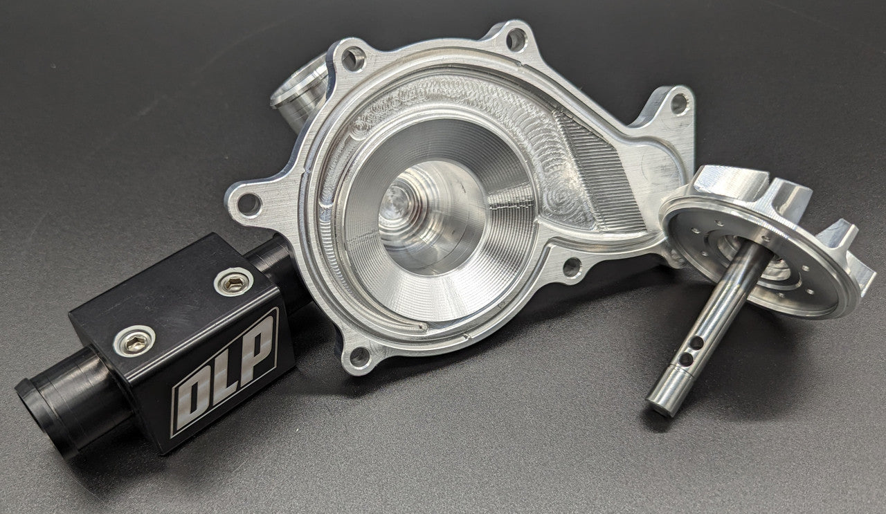 Yamaha YXZ billet thermostat delete kit with ports for temperature sensors